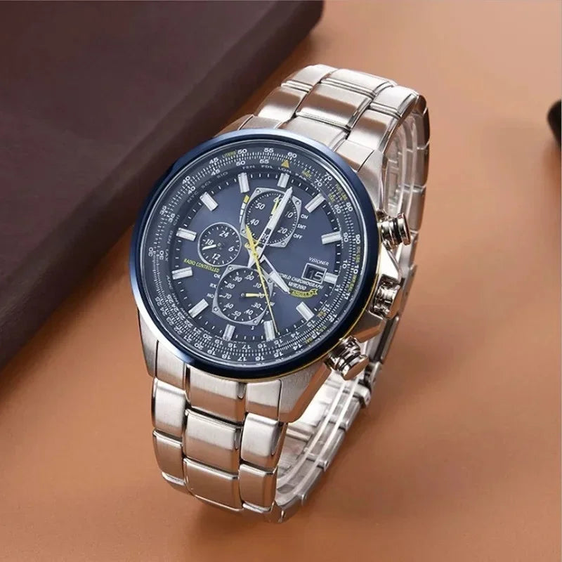 VASTARA vastara 's trend luminous multi-function chrono stainless christmas gifts for unisex timepiece - stainless steel