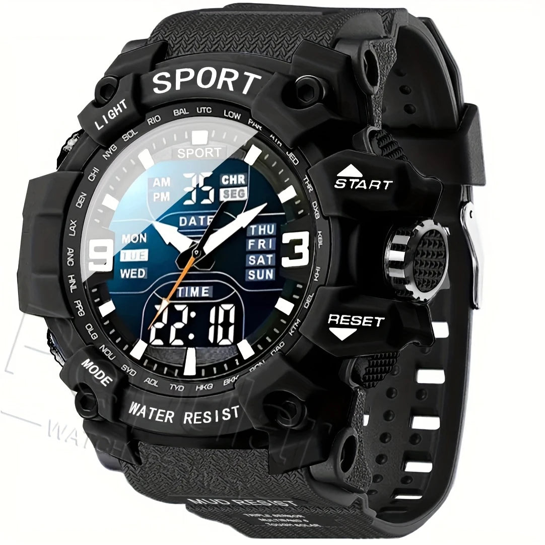 unisex sports watch vastara 's and 's sports es, tactical hands, large dial,, illuminated timer, alarm clock - sports