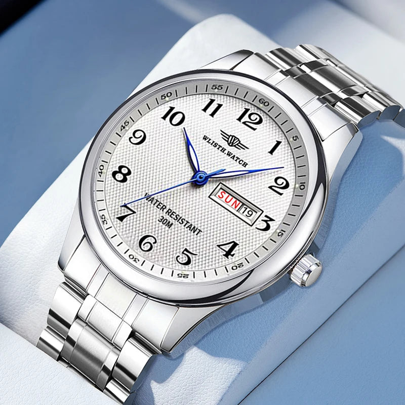 VASTARA vastara - vintageglow ultra thin business quartz watch unisex timepiece - waterproof stainless steel watch (USA)