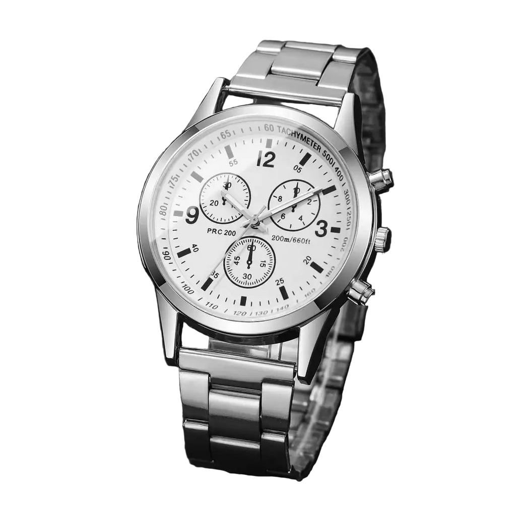 vastara - arion prestige - casual unisex watch with quartz in neutral polished (USA)