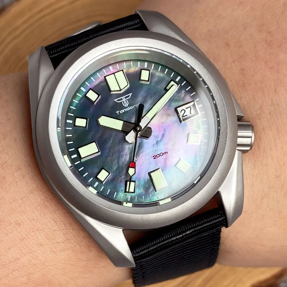 Tandorio Black MOP Shell Dial Lume mm NHMechanical - Product Image 26