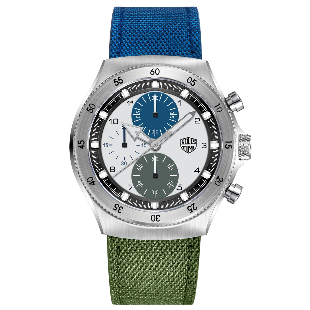 vastara rollstimi 's es chronograph for gift sapphire mirror stainless steel watch 20 - classic unisex timepiece with