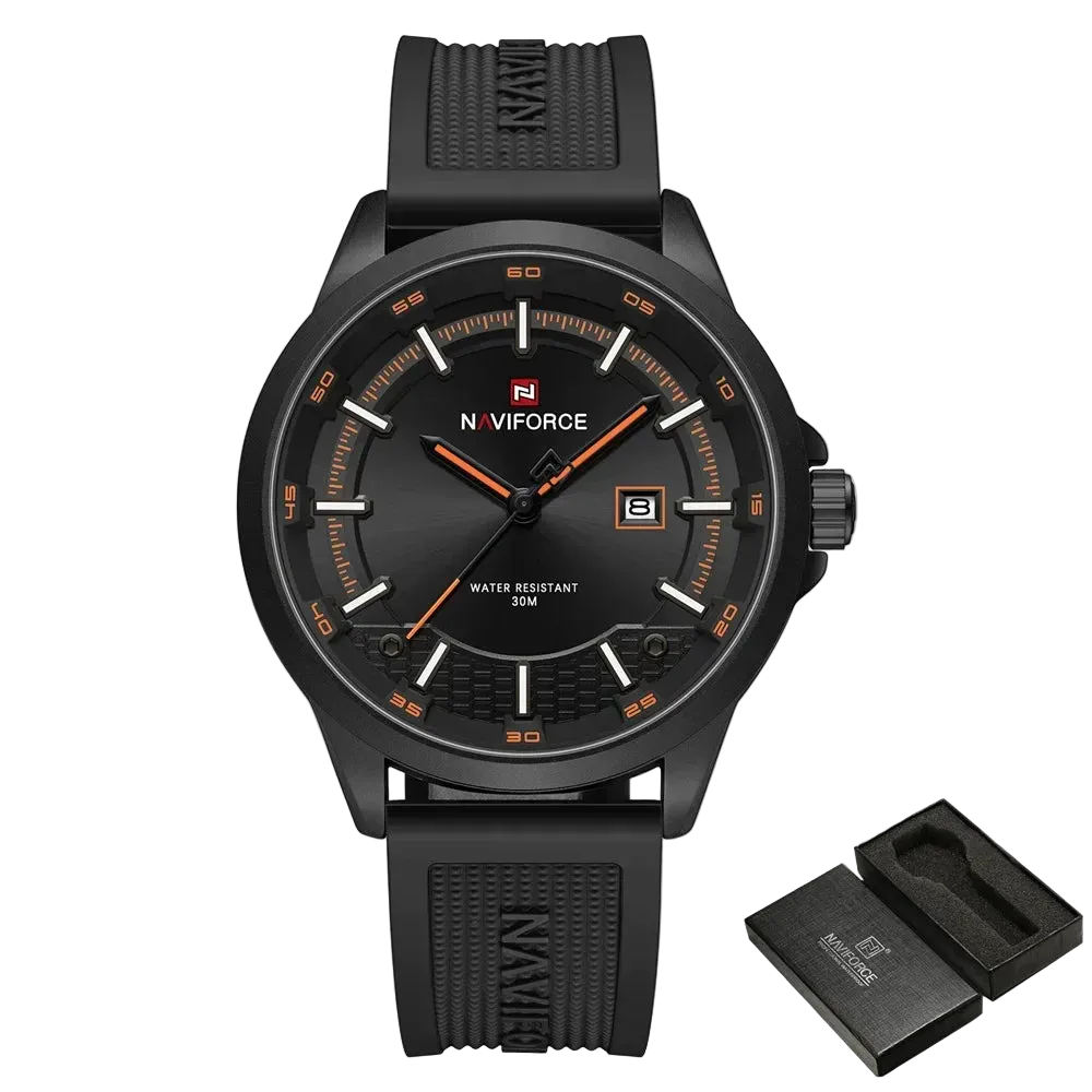 vastara naviforce sport military auto date silicone rubber original clock 9248 watch 31 - classic unisex timepiece with