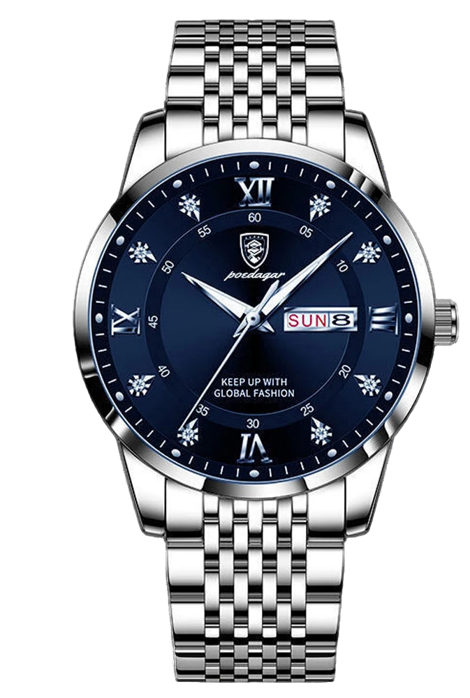 vastara - imperiumedge classic roman quartz men s watch watch detail - reliable movement, waterproof, waterproof modern