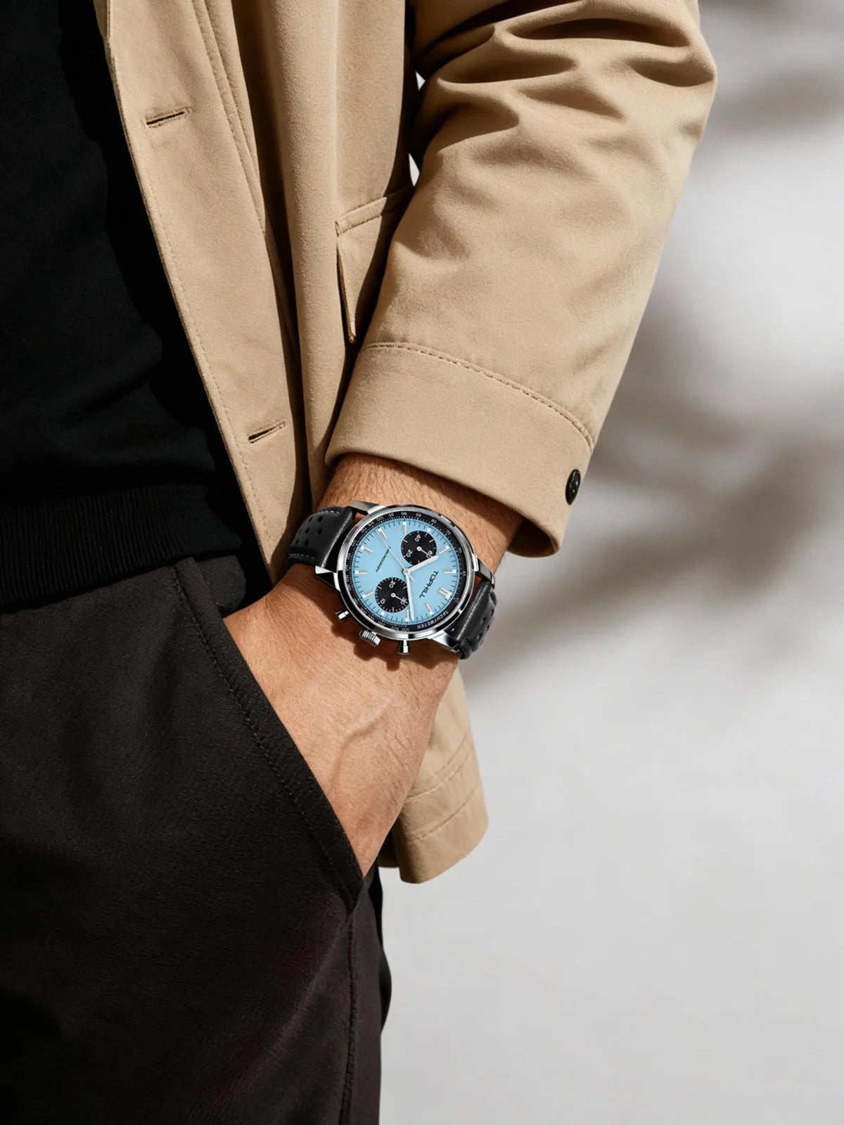 TOPHILL Chronograph Watch Racing Watch Seagull - Product Image 16