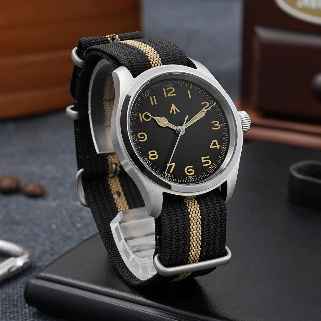Militado ML Vintage Black Watch VH Sweep Quartz - Product Image 28