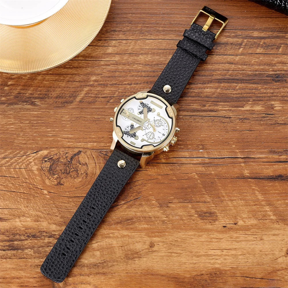 vastara cool big dial es for - genuine leather genuine leather design watch 8 - classic unisex timepiece with stainless