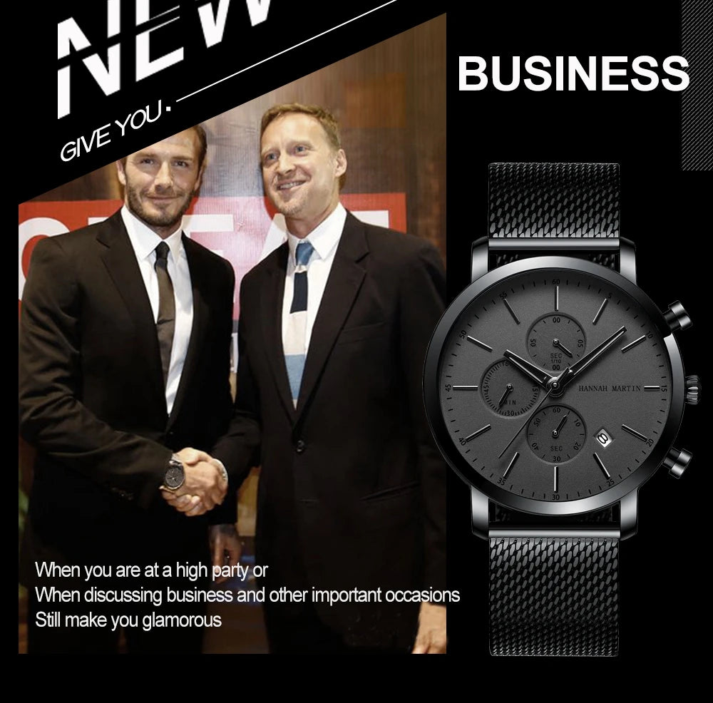 vastara business stainless steel watch 17 - business unisex timepiece with stainless steel (USA)