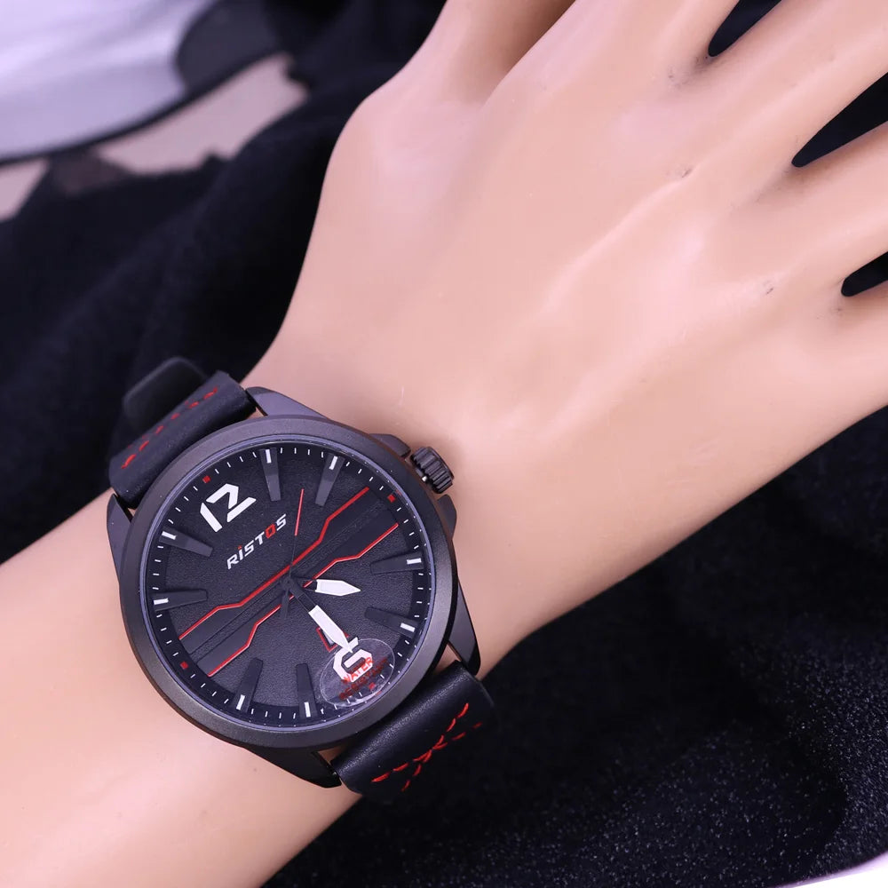 vastara miyota sport punk watch trade in leather models watch 8 - classic unisex timepiece with stainless steel (USA)