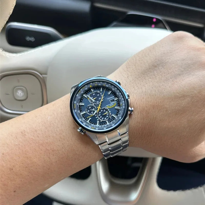 vastara luxury men’s quartz watch watch 6 - casual unisex timepiece with chronograph (USA)