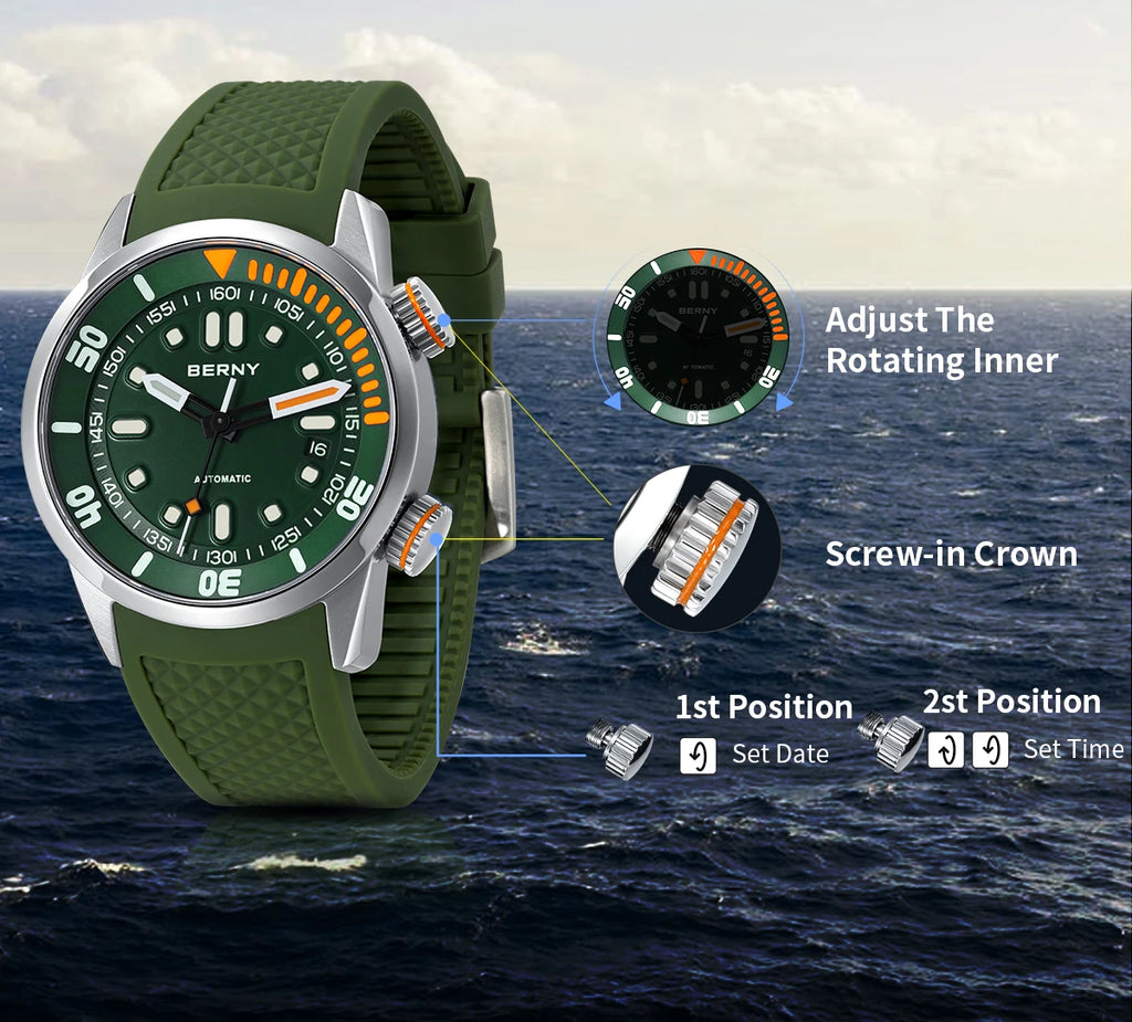 vastara - deepforge™ pro 200m watch 6 - classic unisex timepiece with waterproof (USA)