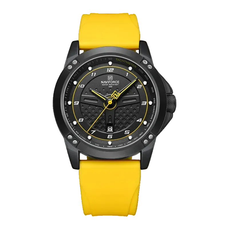 vastara naviforce casual 's es sport silicone strap luminous clock relogio masculino watch 31 - casual unisex timepiece with