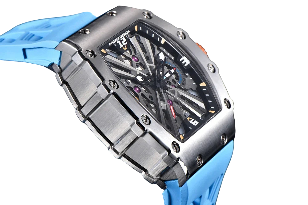 vastara - titanedge tonneau quartz watch watch 8 - casual unisex timepiece with chronograph (USA)