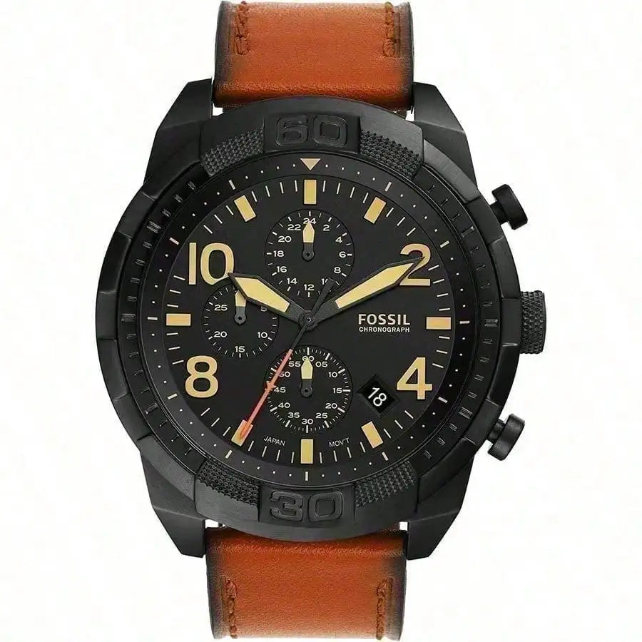 vastara - fossil men's three-hand watch with scratch-resistant glass - casual unisex watch with stainless steel in neutral