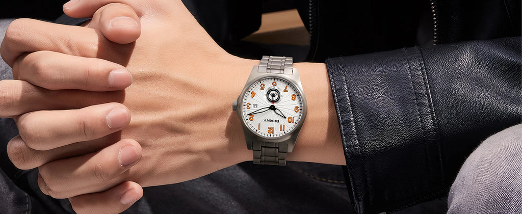 vastara berny full titanium super luminous with sapphire st1731 watch 16 - classic unisex timepiece with stainless steel