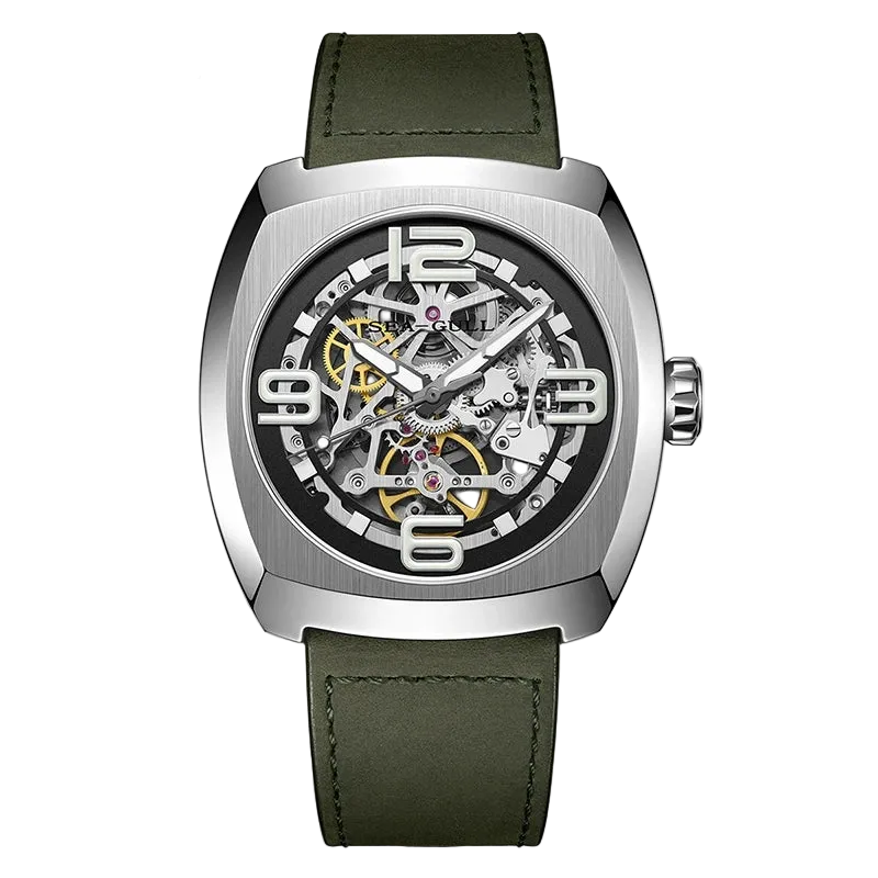 Seagull Men's Mechanical Watches MM Skeleton Dial - Luxury Watch with precision timepiece