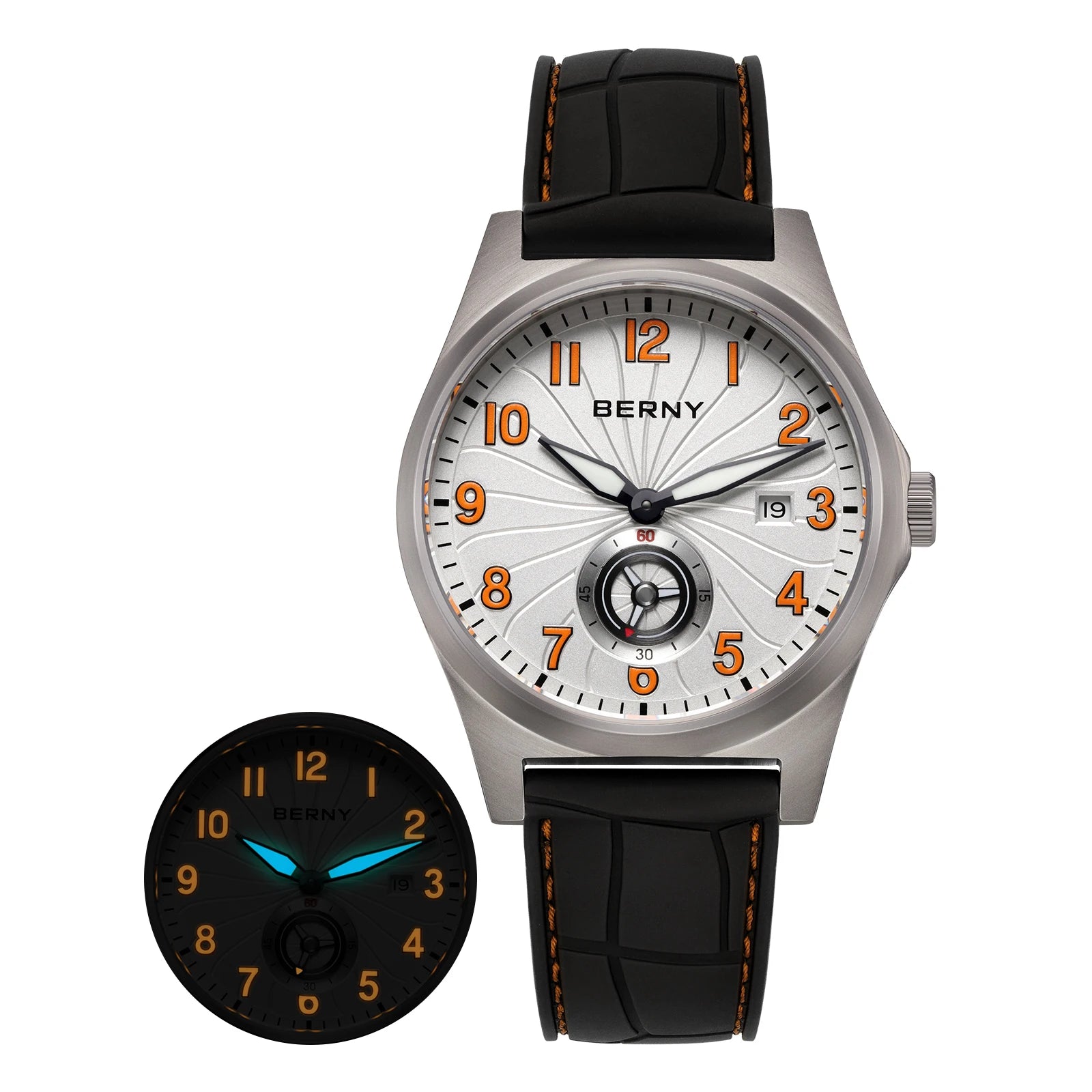 vastara berny full titanium super luminous with sapphire st1731 watch 57 - classic unisex timepiece with stainless steel