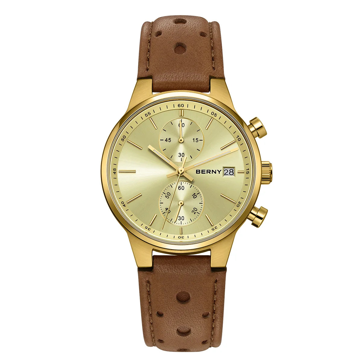 vastara - men's chronograph watch with luminous display watch 28 - casual unisex timepiece with chronograph (USA)