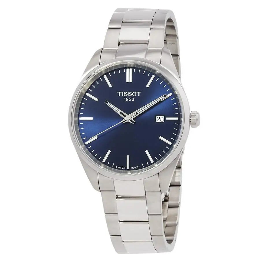 Tissot | PR Quartz Blue Dial Men's Watch T - Luxury Watch with precision timepiece