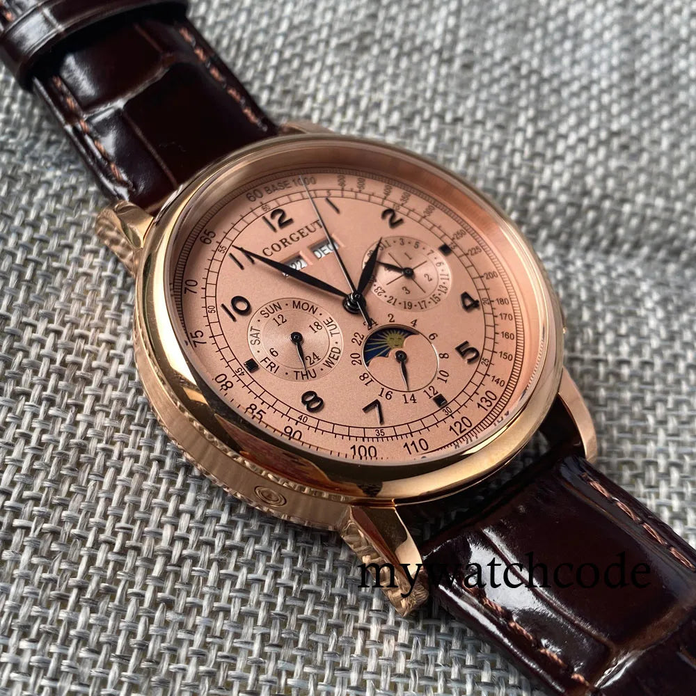 vastara - corgeut horizon master moonphase automatic watch watch 31 - casual unisex timepiece with stainless steel (USA)