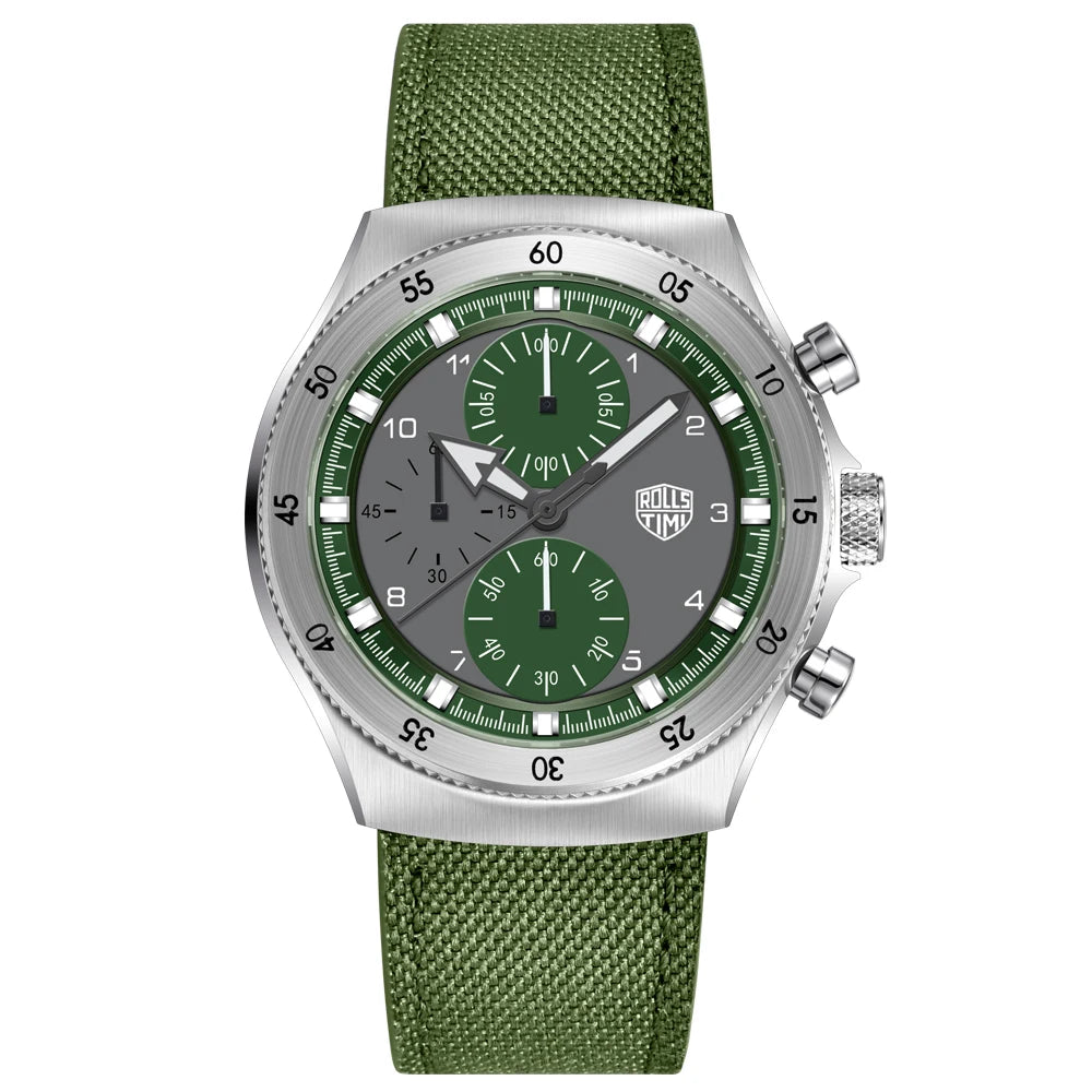 vastara rollstimi 's es chronograph for gift sapphire mirror stainless steel watch 22 - classic unisex timepiece with