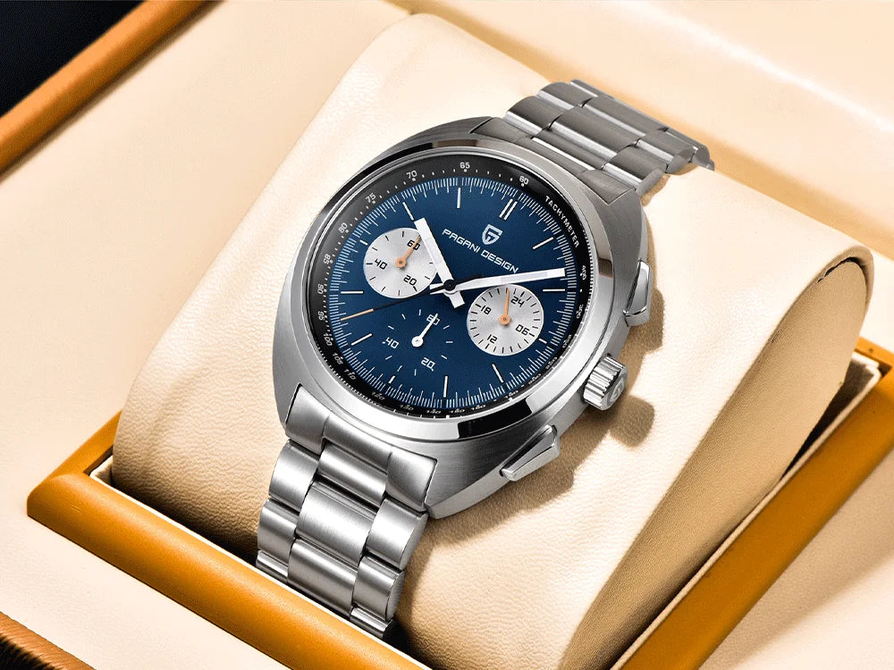 vastara luxury men’s chronograph – sapphire stainless steel watch 8 - casual unisex timepiece with chronograph (USA)