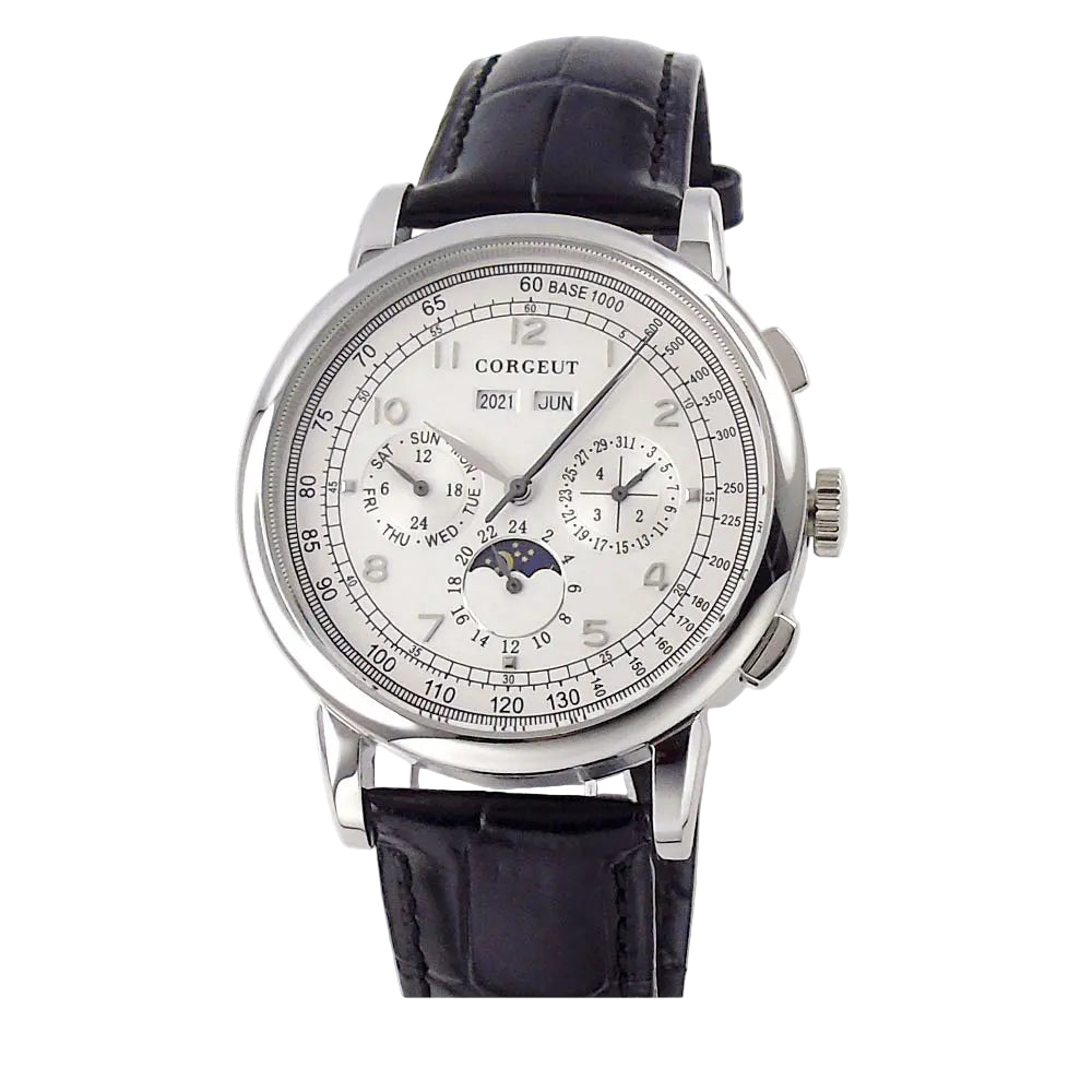 vastara - corgeut horizonmaster 42mm automatic calendar watch for men watch 39 - casual unisex timepiece with stainless