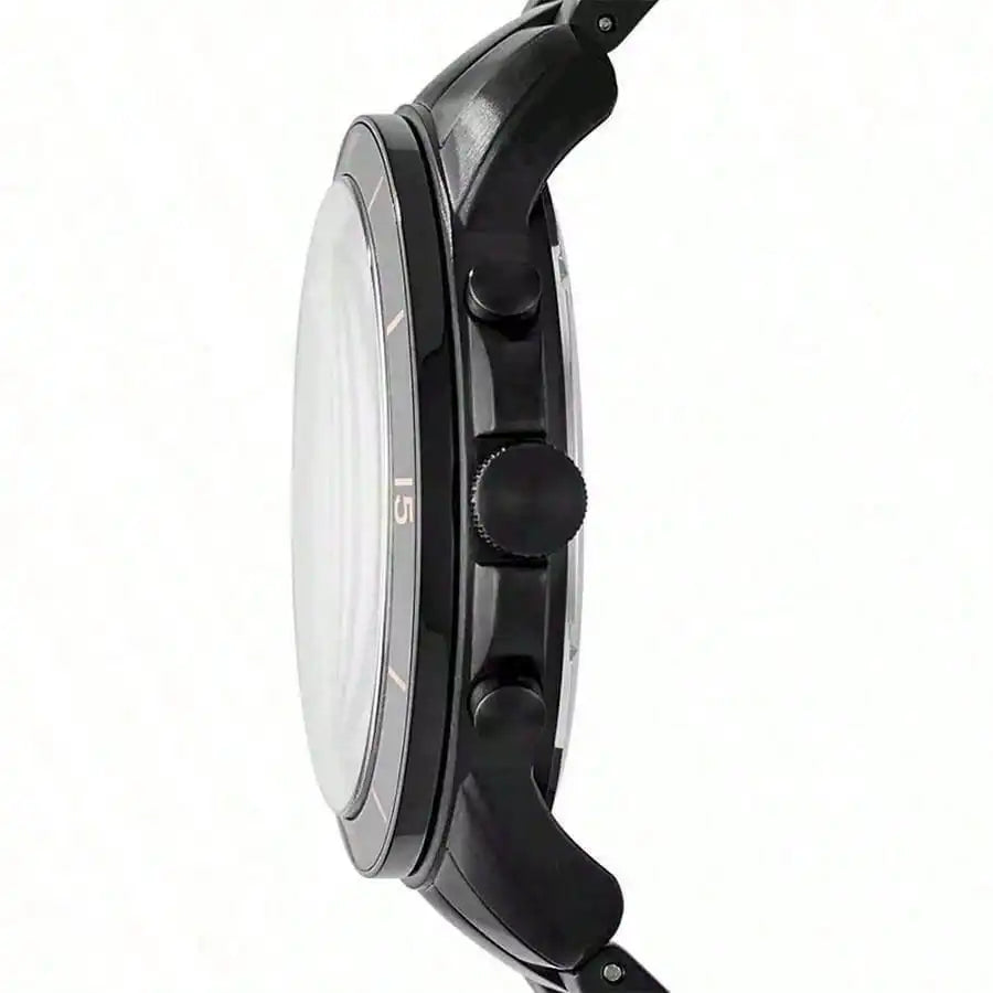 vastara chronoblack watch detail - quartz movement movement, chronograph, waterproof casual design (USA)