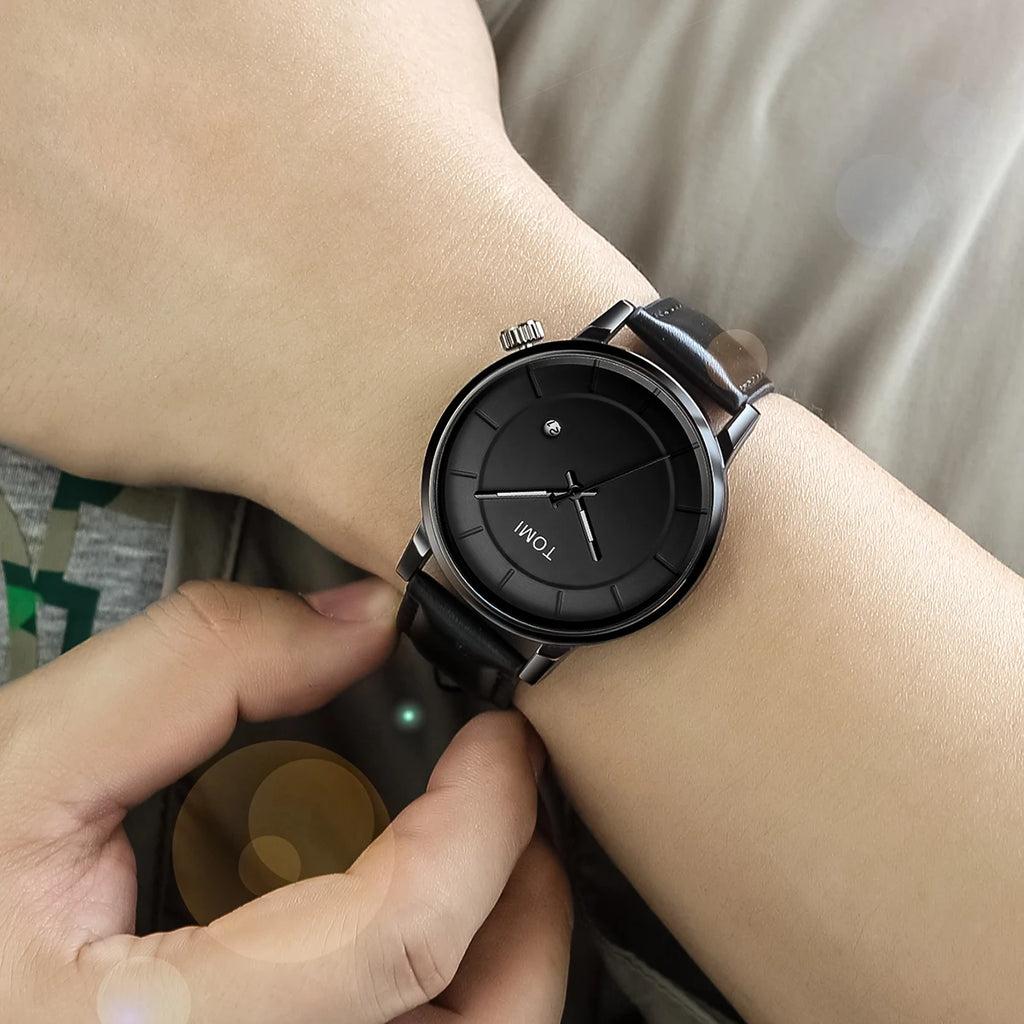 VASTARA vastara men’s business watch – luxury quartz original design unisex timepiece - quartz leather band watch (USA)