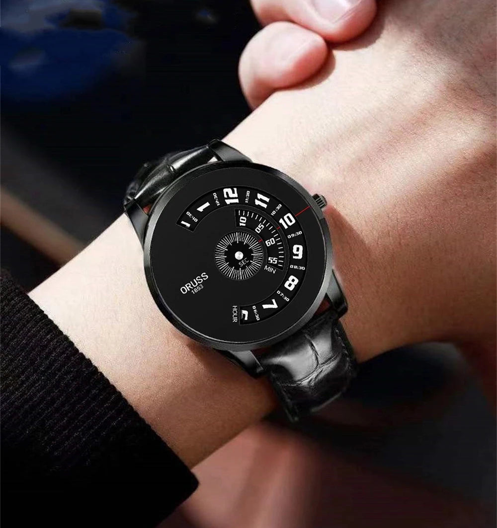 vastara leather belt 's -grade personality simple trend youth technology 's watch 5 - classic unisex timepiece with