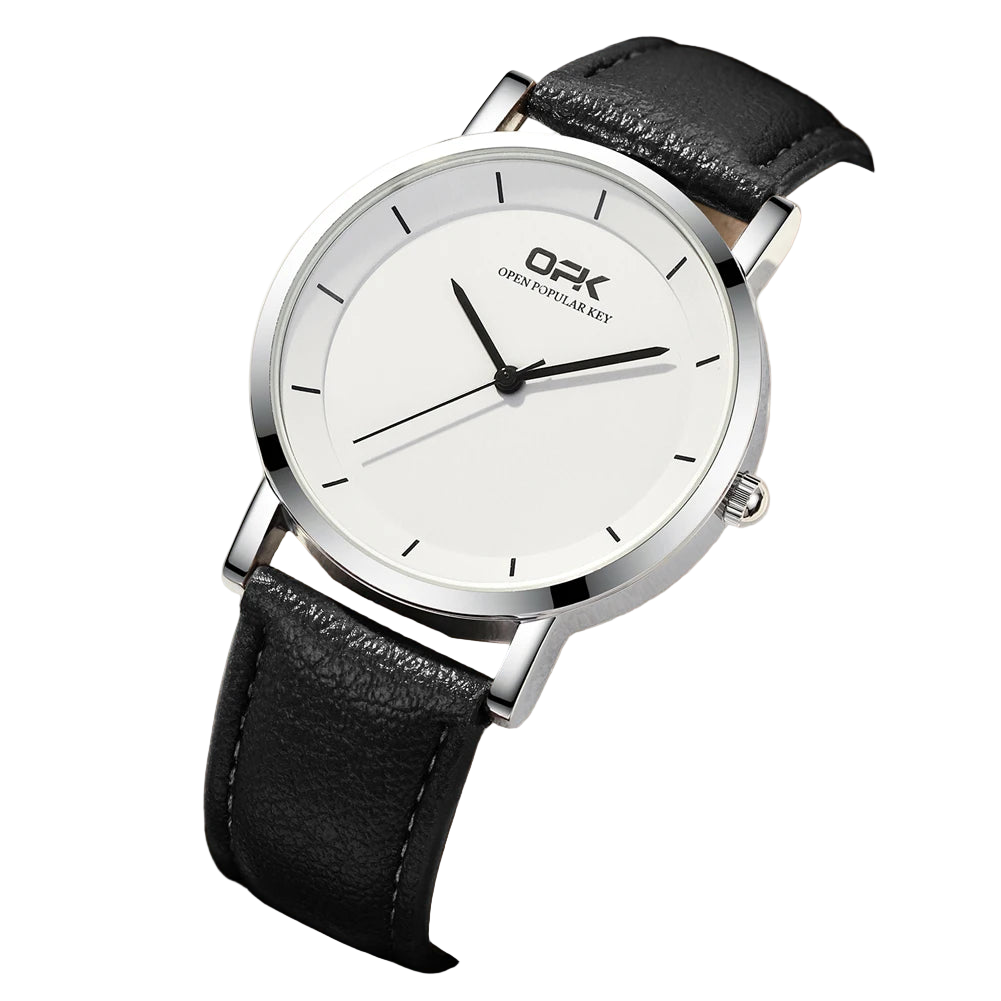 vastara men’s casual leather watch – waterproof quartz luminous watch 6 - casual unisex timepiece with waterproof (USA)