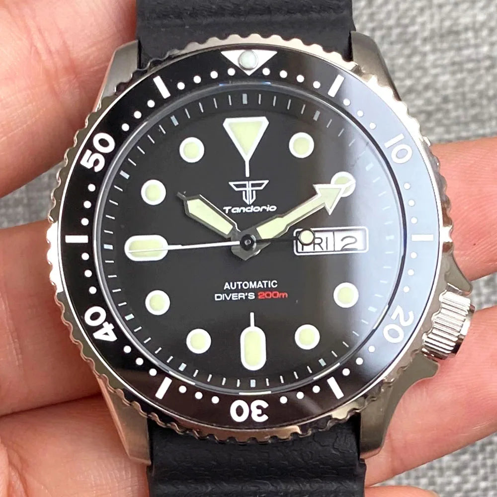 mm Tandorio NHA ATM Auto SKX Men Black Diver Watch - Product Image 31