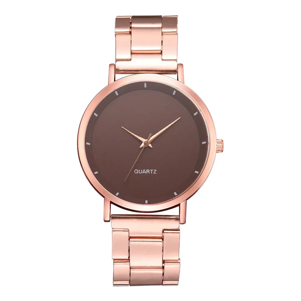 vastara rose gold women’s luxury watch – fashion business watch 34 - casual unisex timepiece with stainless steel (USA)