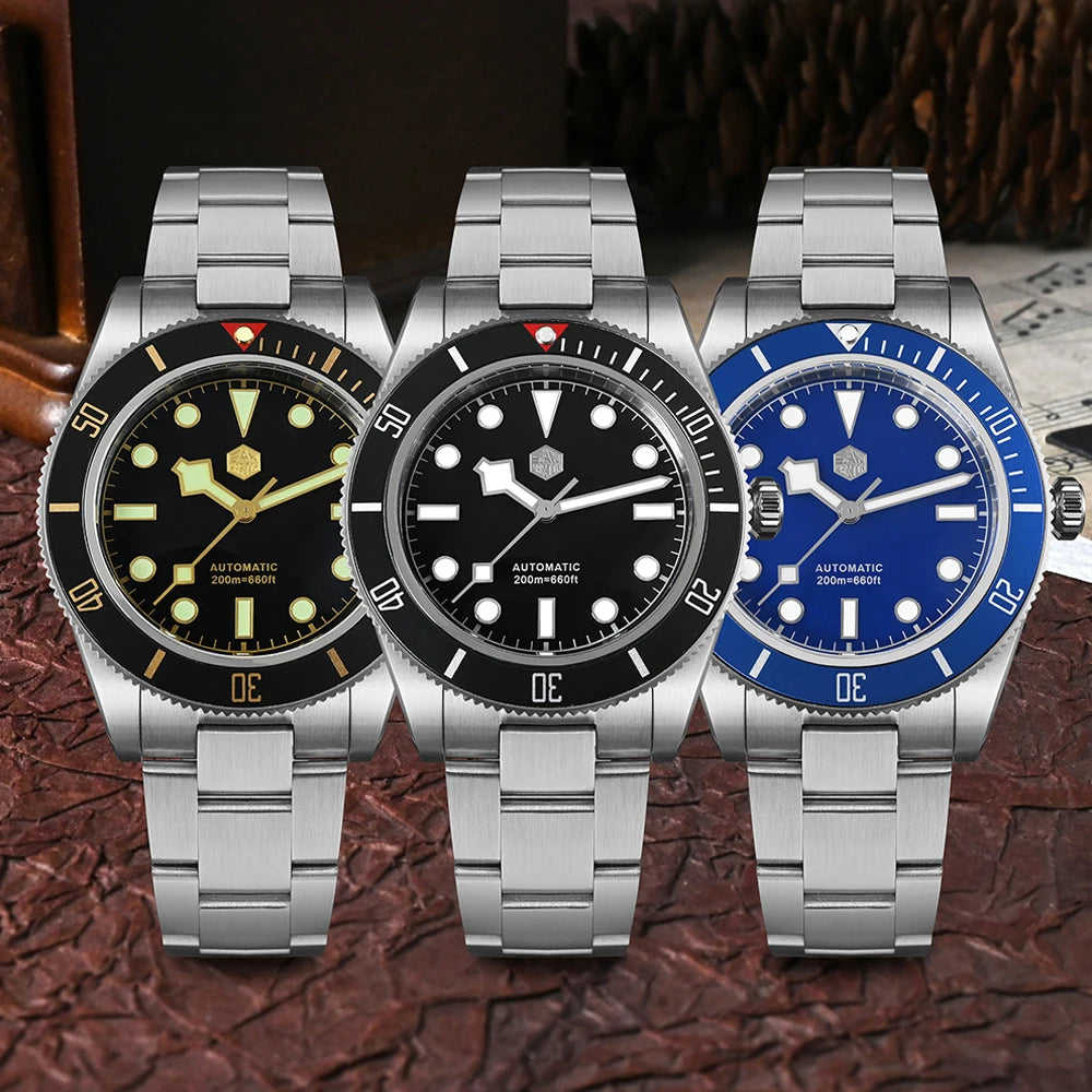 San Martin mm Retro Luxury Diver Watch NH - Product Image 2