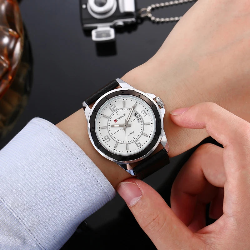 vastara - curren watch men watch 5 - modern unisex timepiece with waterproof (USA)