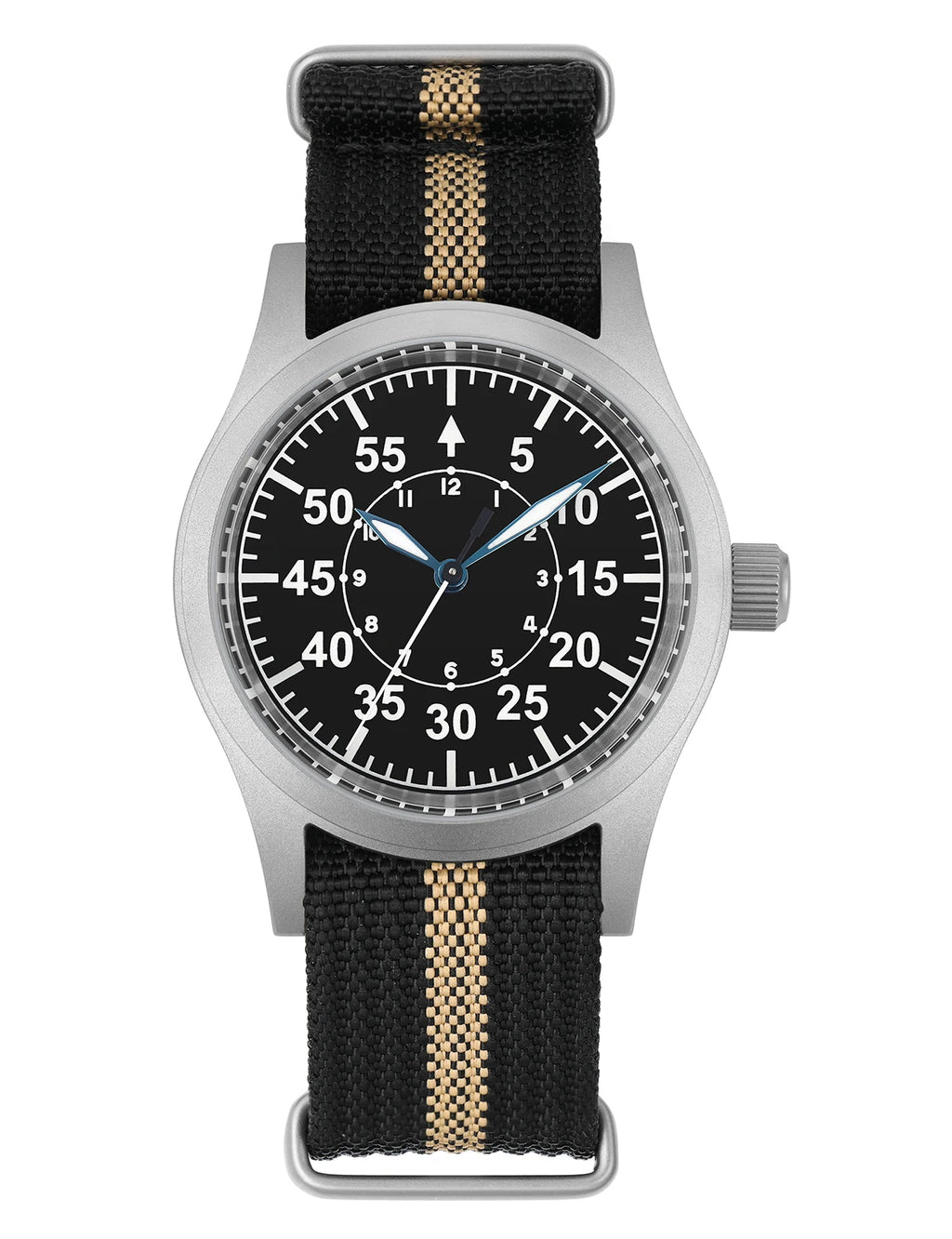 vastara - militado vintage field watch sweep second quartz - casual luxury timepiece watch with waterproof in neutral