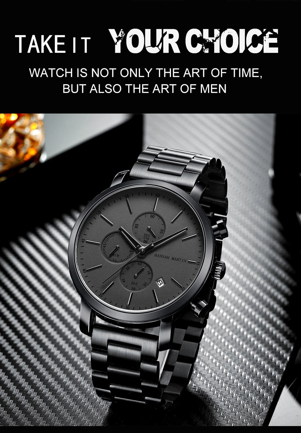 vastara business stainless steel watch 9 - business unisex timepiece with stainless steel (USA)