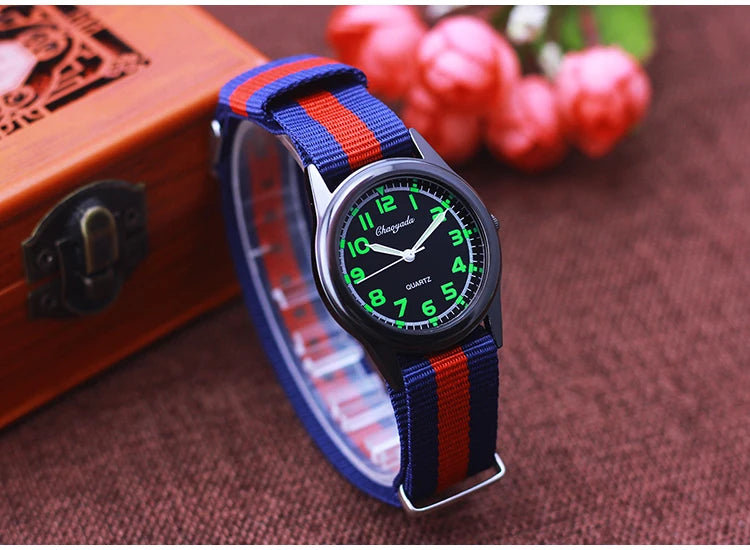 Chaoyada Woman Man Color Stripe Canvas Strap Wrist - Product Image 11