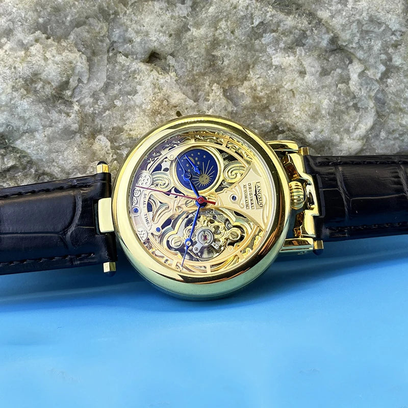  Luxury Moon Phase Men's Watches Original - Product Image 12