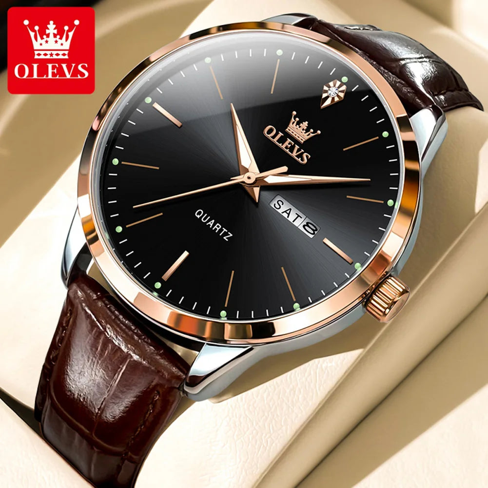 vastara 2935 dual calendar luminous classic watch 8 - classic unisex timepiece with stainless steel (USA)