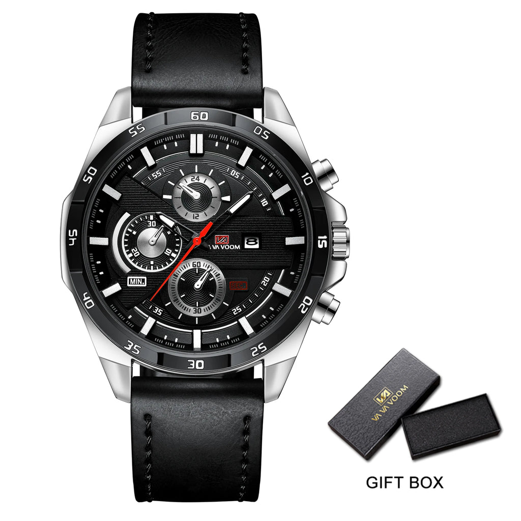 2023 New Arrival Pilot Series Moderno Speed Watches Mens Sport Reloj Hombre Male Para Military Army Leather Wrist Watch Fo...