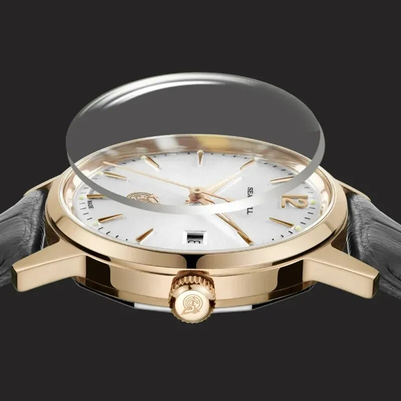 Seagull Men's Watch Classic Retro Re-Edition Gold - Product Image 4