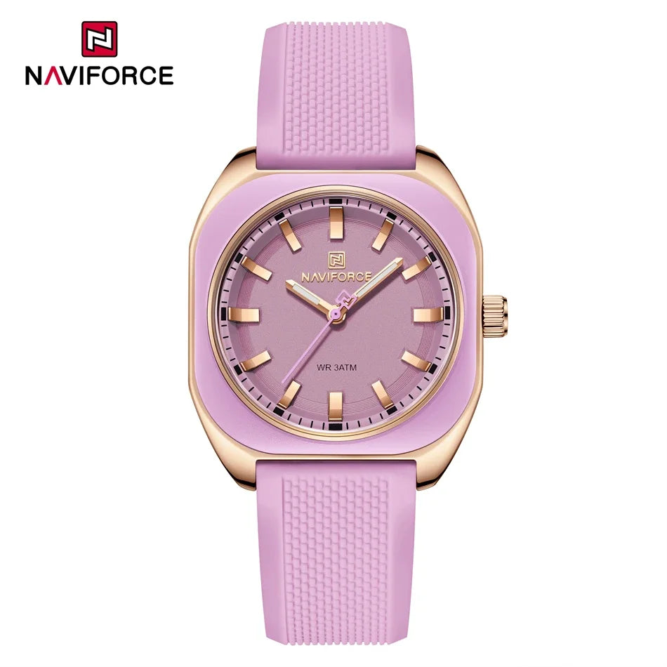 vastara naviforce 's casual simple polygon silicone gift for casual relogio feminino: silicone watch 31 - casual unisex