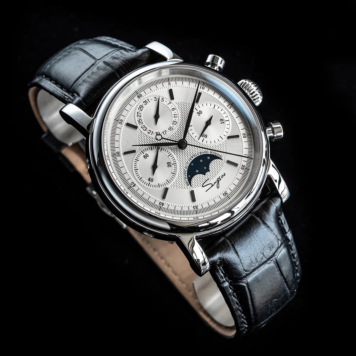 vastara sapphire sugess st1908 swanneck with technology watch 21 - classic unisex timepiece with stainless steel (USA)