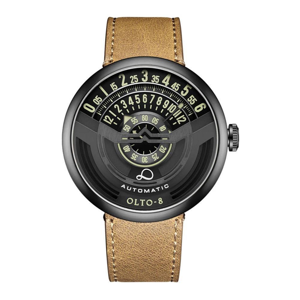 vastara olto-8 edition wristes sports 46mm stainless steel luminous clocks watch 22 - sports unisex timepiece with stainless