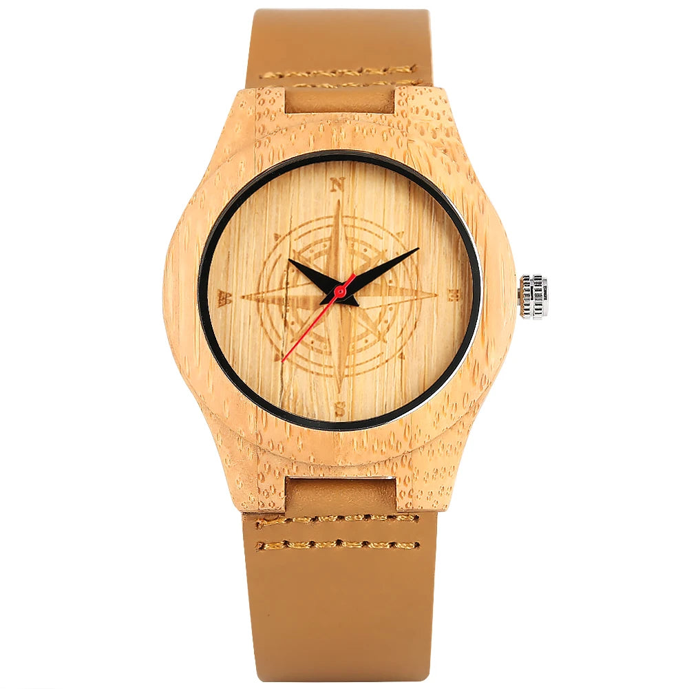 Wooden/Bamboo Watch Case Women's Wristwatch Quartz - Product Image 24