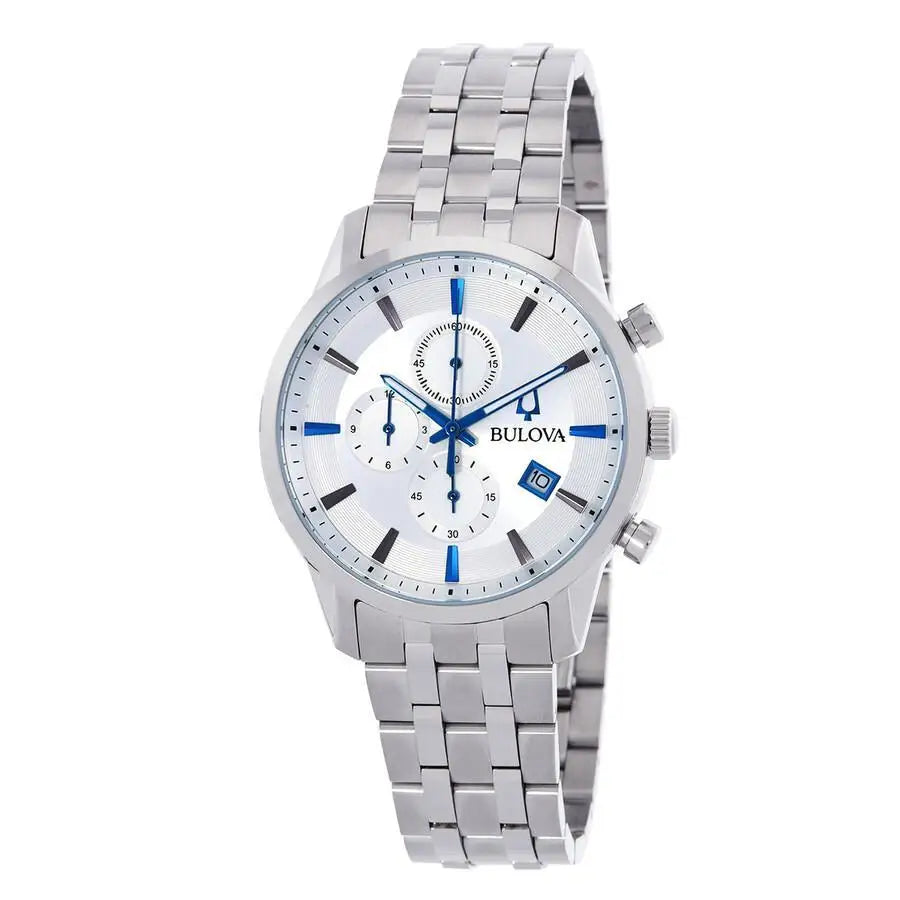 Bulova | Sutton Chronograph Quartz Silver Dial - Quartz Watch with precise quartz movement
