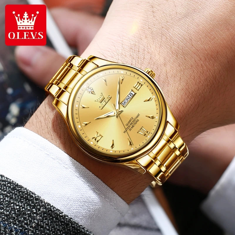 vastara 9806 classic s es roman scale date week - genuine leather watch detail - reliable movement, stainless steel,