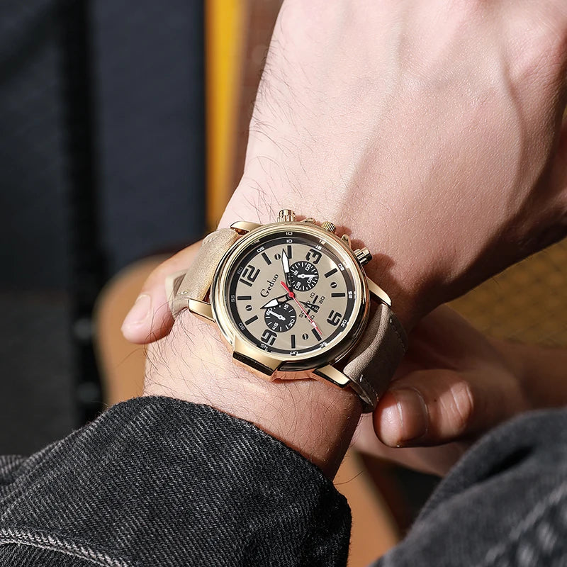 Nice Design Fashion Men's Wristwatch Leather Strap - Product Image 16