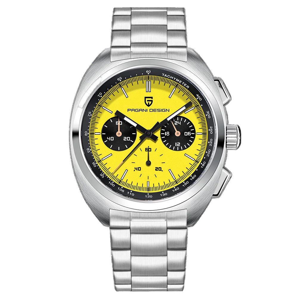 vastara luxury men’s chronograph – sapphire stainless steel watch 31 - casual unisex timepiece with chronograph (USA)